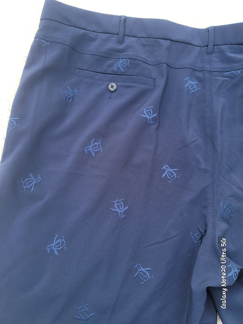 Original Penguin Golf Shorts Men's 50B Navy Blue Pete Embroidered Performance